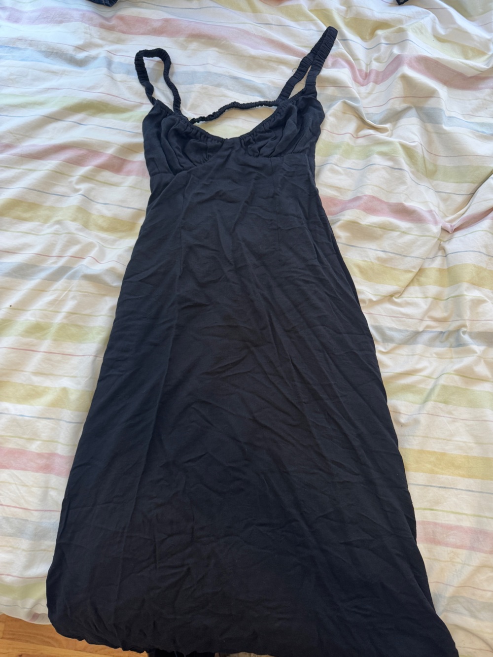 Princess Polly Black Maxi Slip Dress